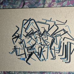 Allen Wrenches, Large Lot All Different Sizes Different Shapes