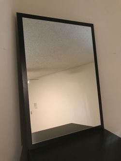 Black Framed Wall Mirror