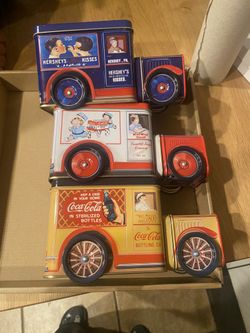 Vintage Coke Car Tins