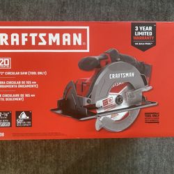Craftsman V20 6-1/2in. Cordless Brushed Circular Saw TOOL ONLY