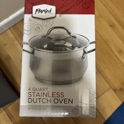 New parini 4 Quart stainless Dutch Oven In A Box