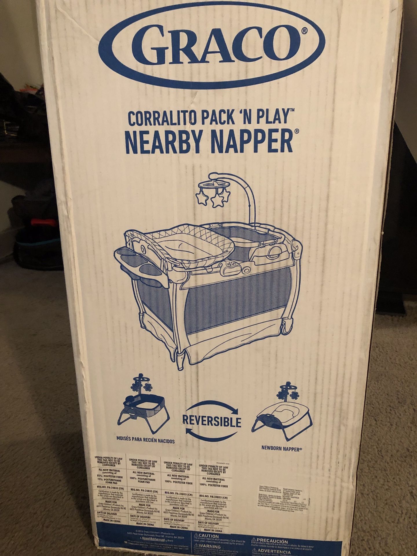 Graco pack and play napper 4 in 1