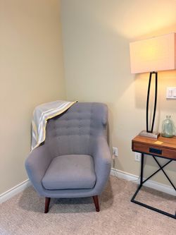 Gray armchair