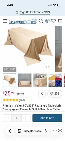 Champagne velvet tablecloths -10