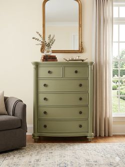 Sage Green 5 Drawer Dresser