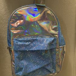 American Jewel Silver Large Backpack 
