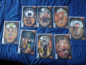 DC Comics Trick or Treat Halloween Variant Cover Lot Batman Wonder Woman Titans