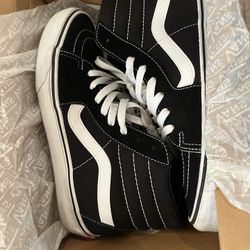 Black And White High Top Vans 