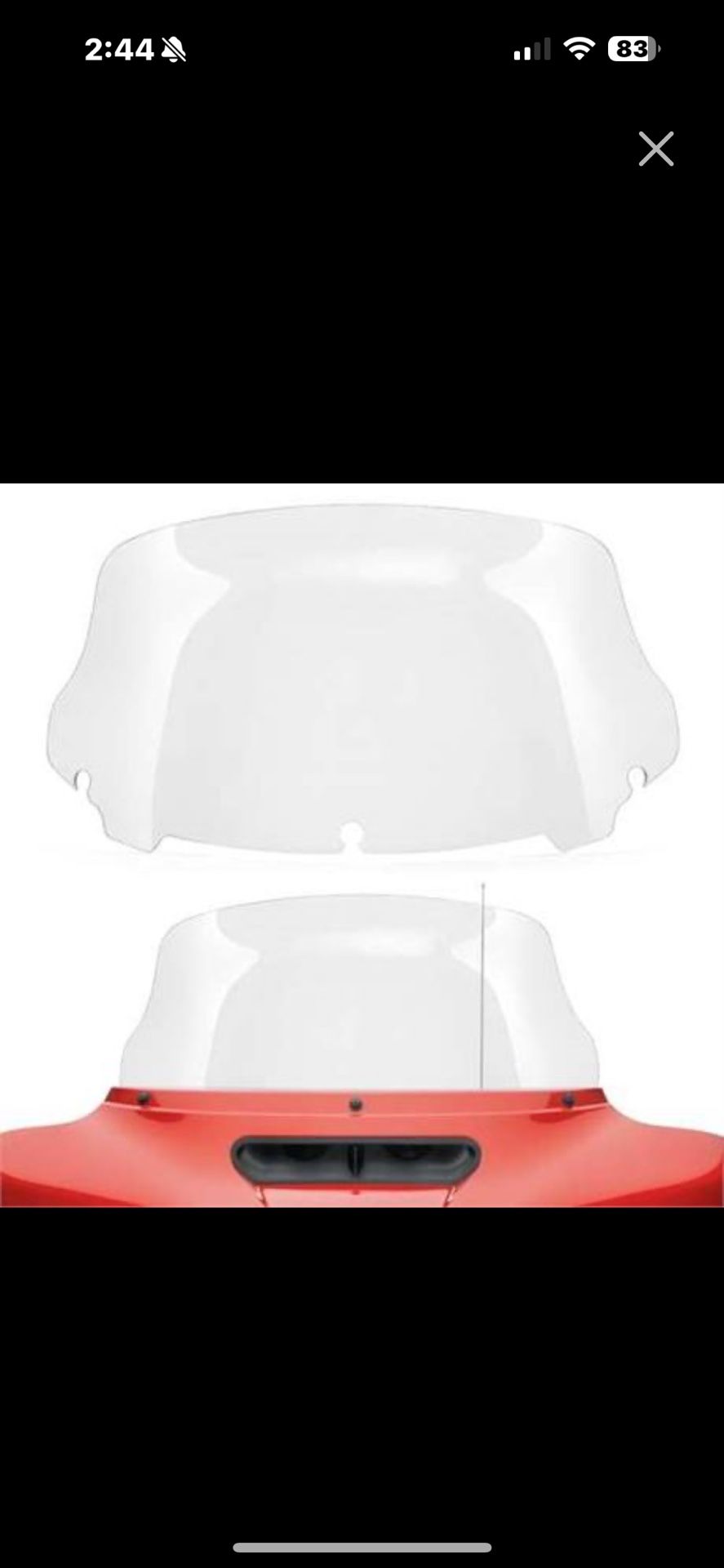 Amazicha 10" Wave Windshield Windscreen Fit for 2014-2023 Harley Davidson Touring Street Glide, Electra Glide 2014-2022, Ultra Limited 2014-2024 and 1