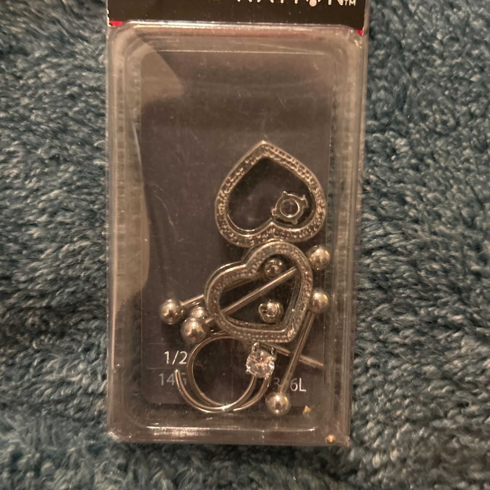 Silver Colored Piercings