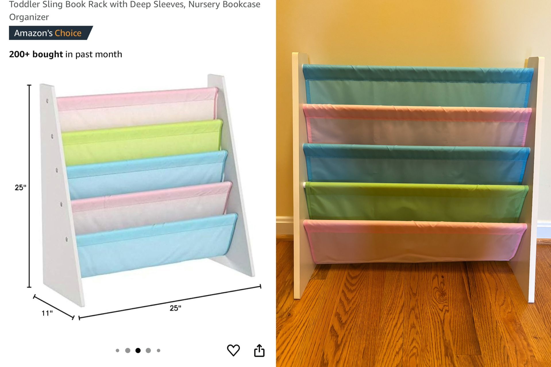 Book Rack With Deep Sleeves