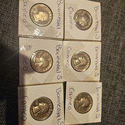 Bicentennial S cameo condition set of 6