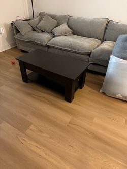 Lift Top Coffee Table with Hidden Storage & Lower Shelf