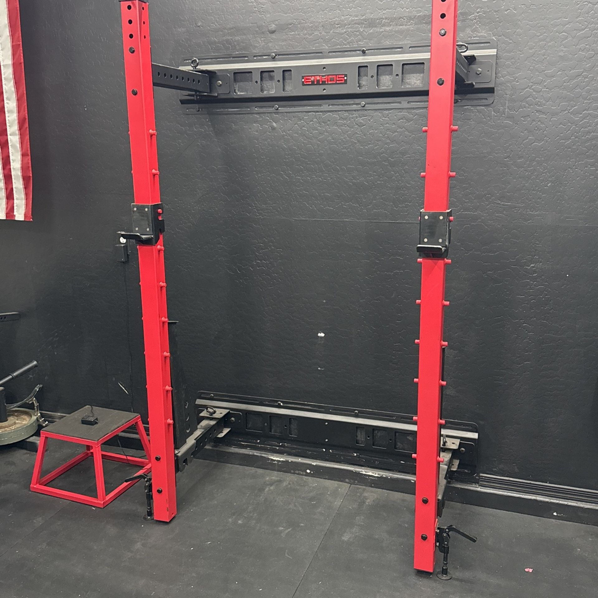 Folding Wall Squat Rack