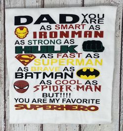 Superhero Father’s Day shirt