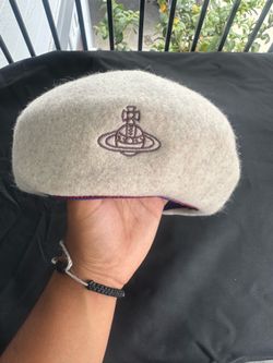 Vivienne Westwood Beige Beret Wool Hat