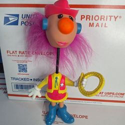 VINTAGE ERTL 1994 JIBBA JABBER Noisemaker Cow Girl Toy Doll 9” - WORKS