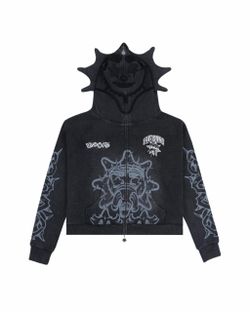 Glo Gang Worldwide Glory Thorn Full Zip Hoodie (Black)