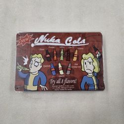 Fallout Nuka Cola Soda Metal Sign 