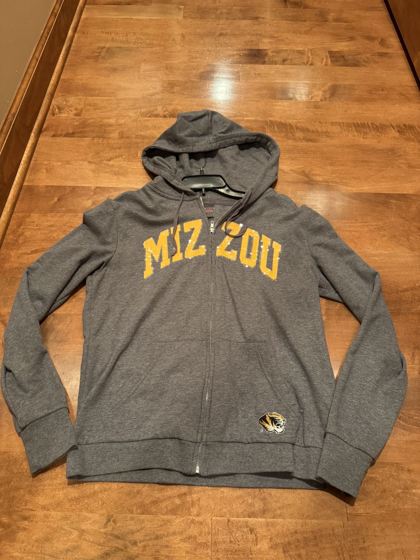 Woman’s MU Mizzou Bling Zipper Hoodie Shipping Available