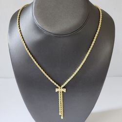 Ribbon Rope Chain 14k 5.8g