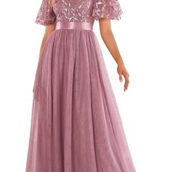 Ever Pretty Long Dress In Orchid 