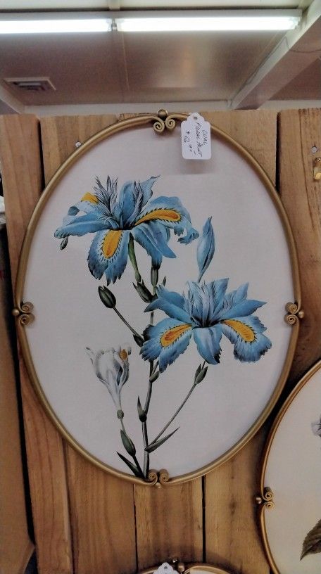 Oval Floral Print- Located In Shelton 