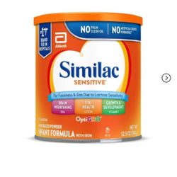 Similac Sensitive Powder Baby Formula, 12.5-oz Can