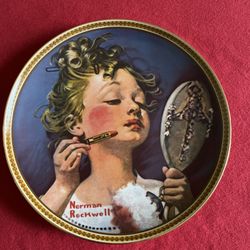Making Believe at the Mirror | NORMAN ROCKWELL | Porcelain Limited Edition | Rockwell’s Rediscovered Women Collection 