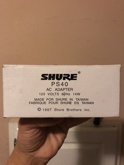 Shure PS40 ac adapter