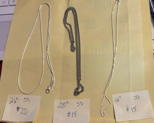 Sterling Silver Chain Necklaces