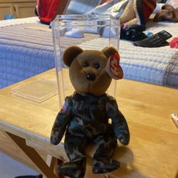 Beanie Baby With Display Case