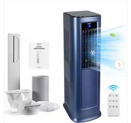 Edendirect 9,000 (DOE) BTU Portable Air Conditioner Cools 900 sq.ft. with Heater, Dehumidifier, AC unit with Remote,24Hr Timer