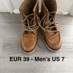 Zara Boy’s/ Men’s Brown Boots EUR 39/ US 7