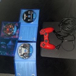 Ps4 Comes With Working Games With Controller And Cords