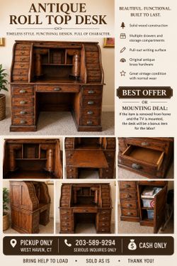 Antique Wooden Desk