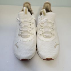 Puma Women's Sophia Evo Vital Cream & Gold Sneakers Size 8.5M 6(contact info removed)