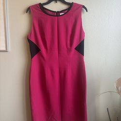 Calvin Klein Size 10 Colorblock Dress