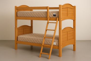Wood Twin Bunk Bed Set (Golden Tadco)