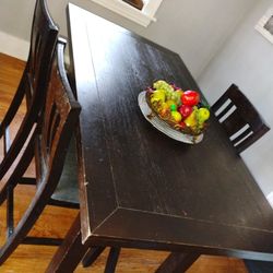 Dark Brown Dining Room Table