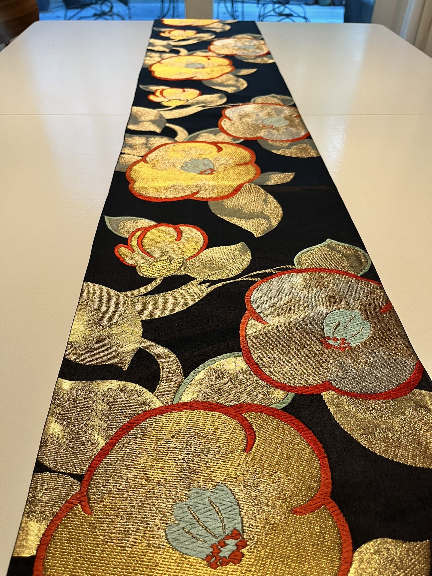 Silk Japanese Obi Table Runner