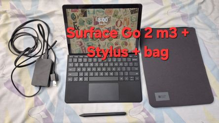 Microsoft Surface Go 2 10.5" + Stylus Pen + Bag Windows PC Laptop Tablet Intel m3 8GB RAM 128GB SSD WiFi Touch Screen