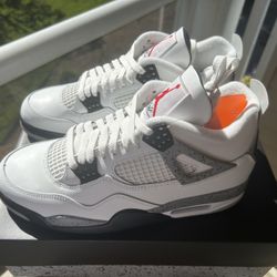 AIR JORDAN 4 RETRO WHITE CEMENT