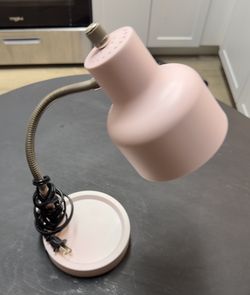 Pink Desk Lamp- Includes Bulb- Barely Used