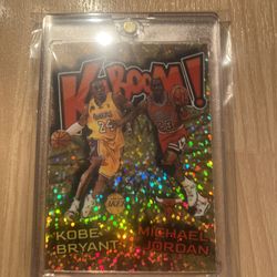Michael Jordan Kobe Bryant 2025 kaboom gold sparkle glitter CUSTOM