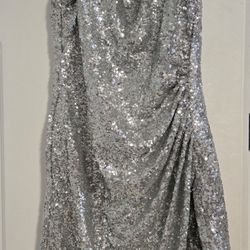 Silver Dress With Size 8 heels