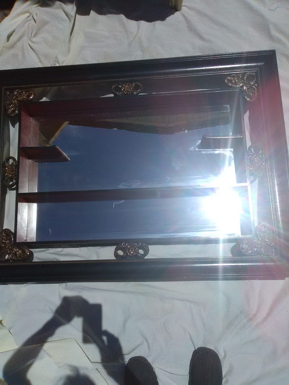 Antique living room mirror in Shelf
