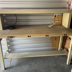 Workbench with Hardwood Top 