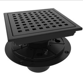 (Brand New in box) 
WEBANG 6 Inch Square Shower Floor Drain with Flange,Quadrato Pattern Grate Removable,Food-Grade SUS 304 Stainless Steel,Watermark&