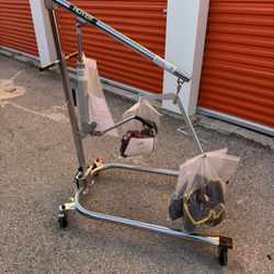 Hoyer Hydraulic Patient Lift with Slings – Medical Transfer Lift